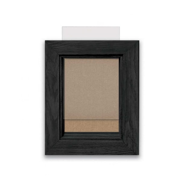Indoor Enclosed Combo Board, 72"x36", Black Frame/Green & Black